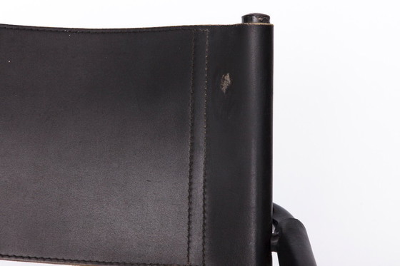Image 1 of Mid-Century Bauhaus Cantilever Chair – Black Leather, Attributed to Mart Stam, 1980s Vintage Modern Design, Metal Frame