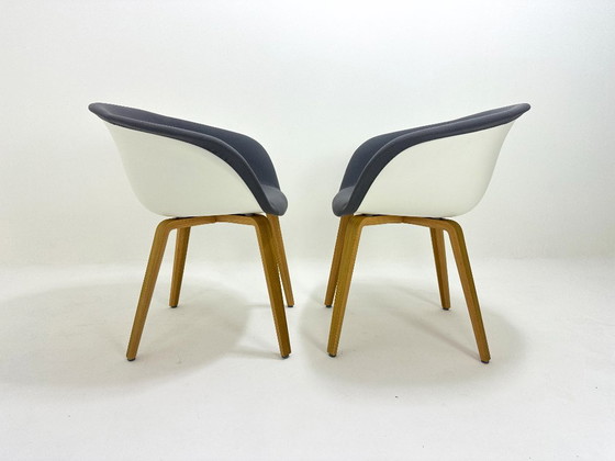 Sillas de diseño Arper Duna, Sillas de comedor, Textil, Madera, Gris (foto 3 de 14)