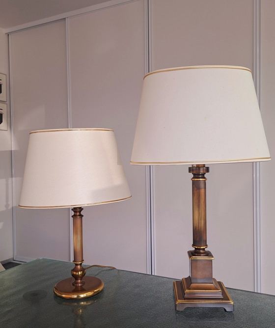 Image 1 of Set Herda Brass Table Lamps