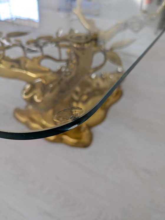 Image 1 of Willy Daro - Tavolino - Bonzaï - Ottone, vetro