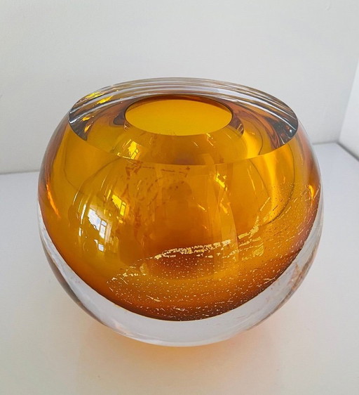 Unique glass object “TOPAZ” by George Broft 