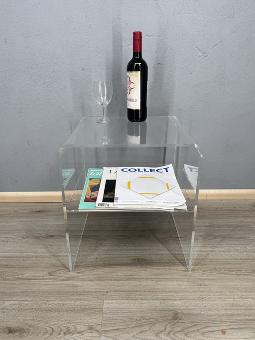Transparante Plexiglas Bijzettafel