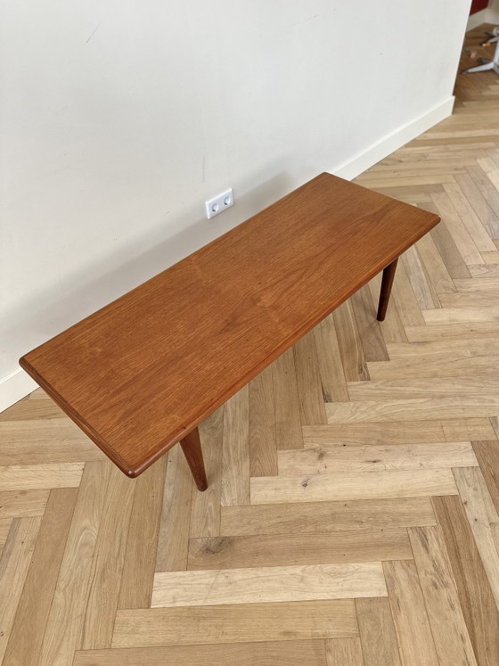 Image 1 of Vintage salontafel Deens teak hout jaren 50/60/70