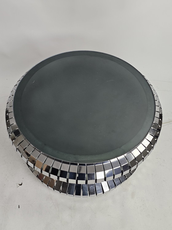 Image 1 of Mesa de centro cromada y cristal Italia años 70