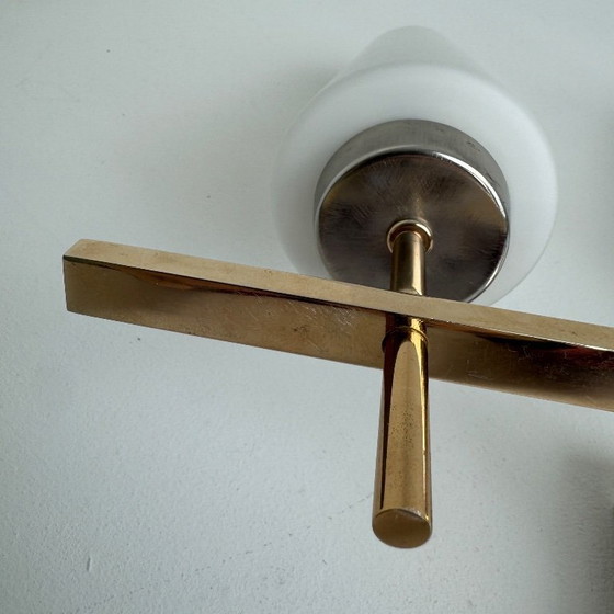 Vintage 1950s "Maison Arlus" Double Wall Sconce – Wall lights, Glass (photo 9 of 10)