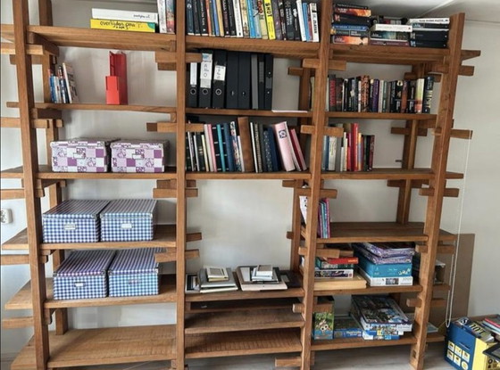 Vintage Boekenkast Vol Eiken Wandkast Stellingkast Jaren 70 Kast – Boekenkasten, Wood (photo 10 of 10)