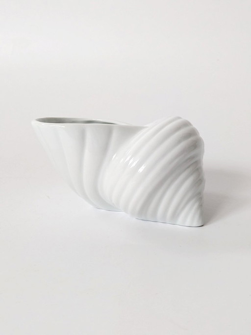 Vintage Royal KPM Bavaria Porcelain Shell Mini Planter or Decorative Bowl, Germany, 1970s