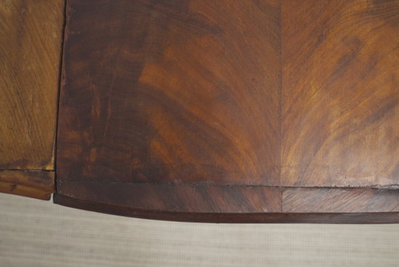 Antique French Pembroke Drop Leaf Table, Walnut Veneer Extendable End Table With Drawers, French Provincial (photo 17 of 41)