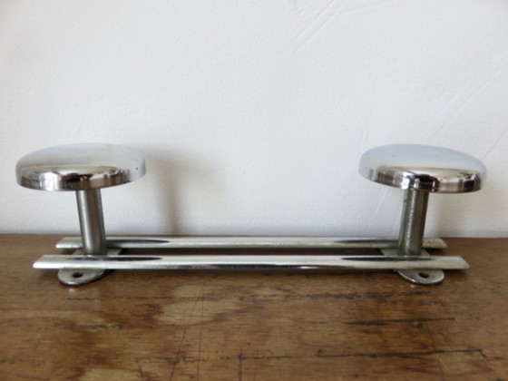 Image 1 of Perchero de pared, metal cromado, años 70