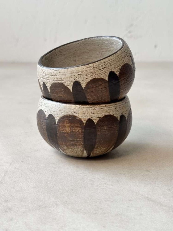 Image 1 of Set di ciotole in ceramica di Gabriel Fourmaintraux, anni '50