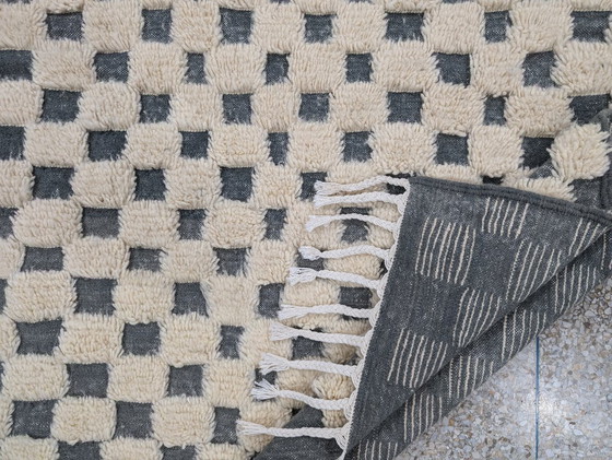 Image 1 of Berber Rug - 261 cm x 153 cm - white and gray Wool
