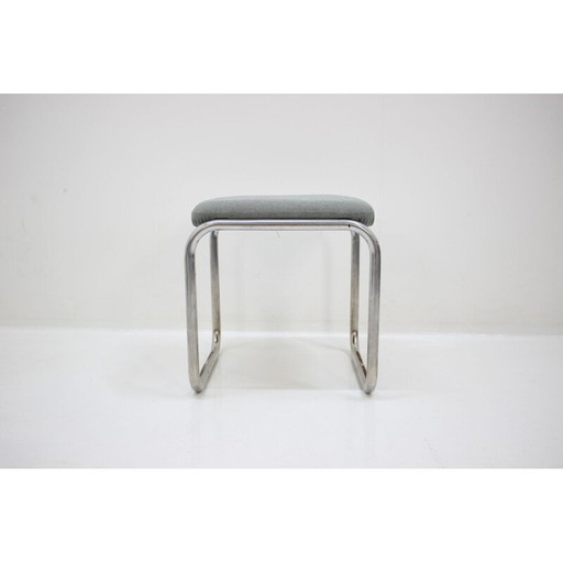 Vintage chrome stool by Robert Slezák, Czechoslovakia, 1930s