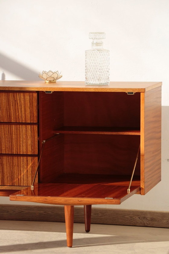 Image 1 of Credenza vintage in teak e zebrano – Elliots of Newbury, anni '60