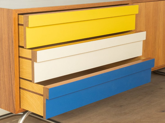 Exklusives Mid-Century Sideboard – Metal, Wood (photo 6 of 11)