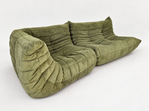 Michel Ducaroy voor Ligne Roset Olive Togo 2-zits Bank en hoekelement, Set van 2