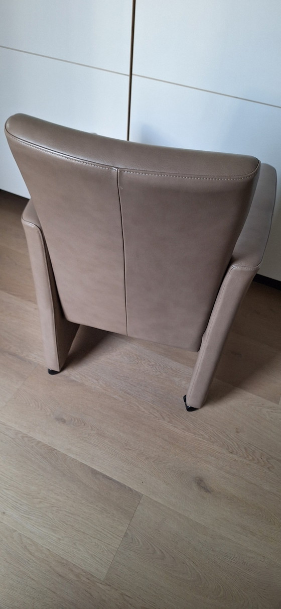 Image 1 of 6 sedie da pranzo regolabili in pelle