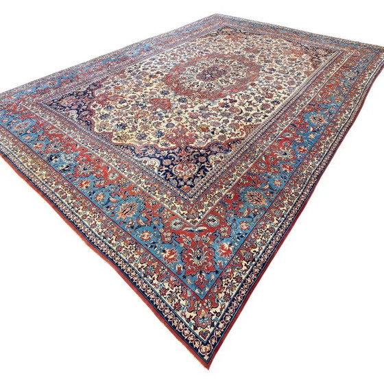Rare Extra Large Vintage Isfahan Rug | Kork Wool | Persian Rug | 400×570 cm – Rugs & carpets, Cotton (photo 8 of 17)
