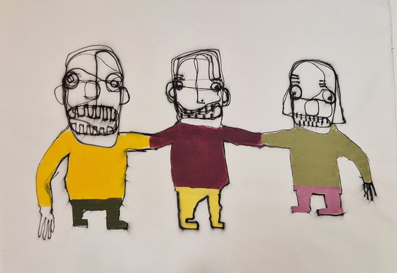 Image 1 of Peinture originale Hamelink : Connexion