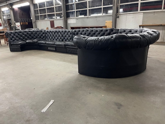 Vintage Huge Chesterfield Style Sofa, 4 Modules – Modular sofas, Leather (photo 4 of 14)