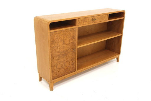 Wall-mounted oak chest of drawers, Sweden, 1960