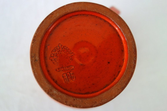 Rara brocca Robert Picault per Cerasarda, Italia, anni '60, Accessori da cucina, Ceramica, Arancione (foto 15 di 15)