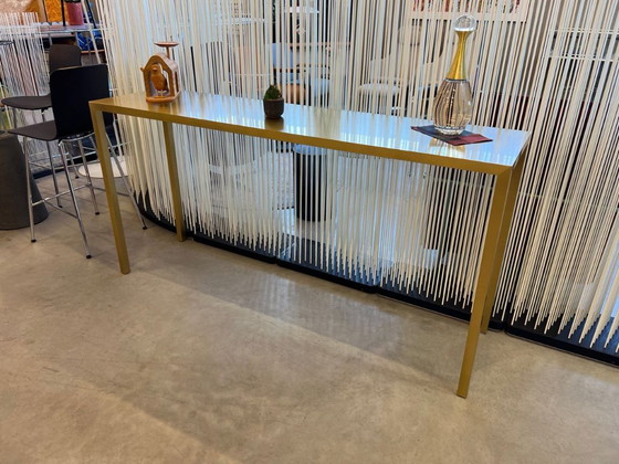 Image 1 of MDF ITALIA TENSE CONSOLLE OTTONE - MODELLO SHOWROOM