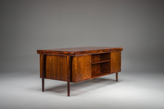 Image 1 of Moderner dänischer Chefschreibtisch Palisander von Ib Kofod Larsen für Faarup Møbelfabrik, 1960