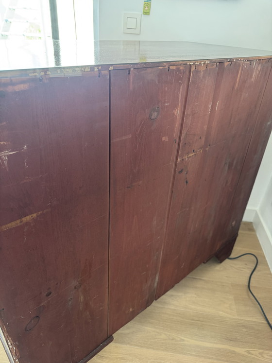 Image 1 of Antike englische Kommode/Schrank – Stil Georg III. – Mahagoni