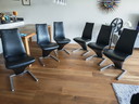 Rolf Benz 7800 dining chair black leather