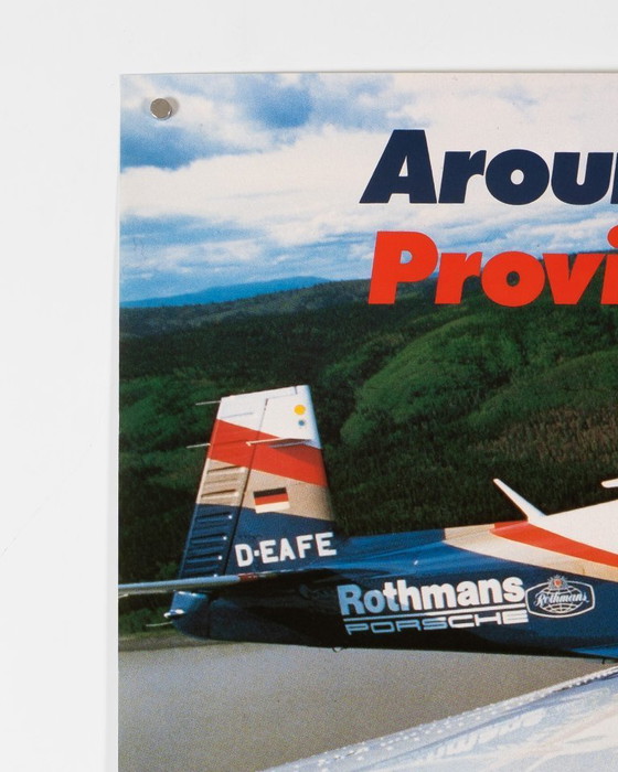 Image 1 of Porsche PFM 3200 In giro per il mondo – 1985 – Poster originale vintage Porsche di Strenger Grafik Design – Moderno – 102x76 cm