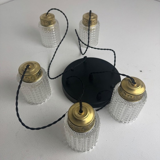 Image 1 of VINTAGE 5-LIGHT CASCADE CHANDELIER