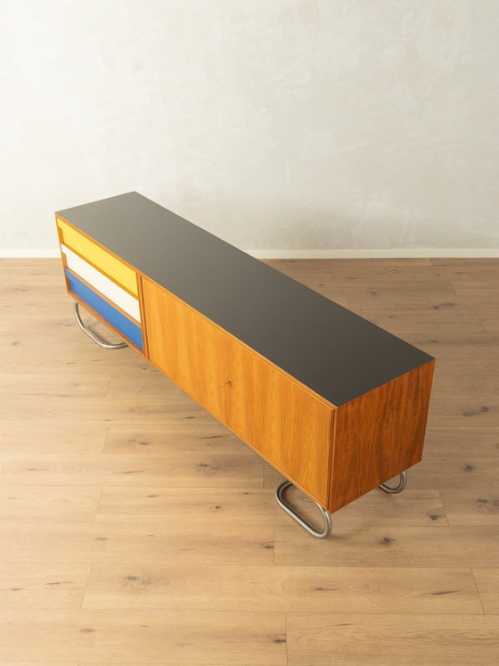 Exklusives Mid-Century Sideboard – Metal, Wood (photo 11 of 11)