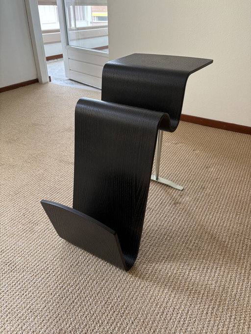 Modern side table and reading tray