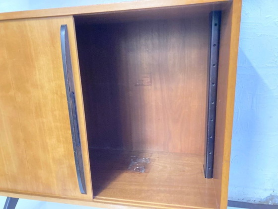 Image 1 of Mensola a colonna di metà secolo, risalente agli anni '50, disegnata da Reinhold Stotz.