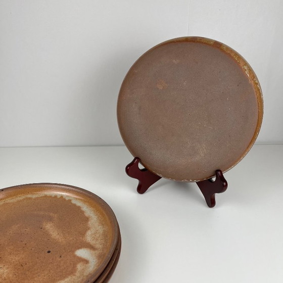 Image 1 of Set di 4 piatti brutalisti in terracotta