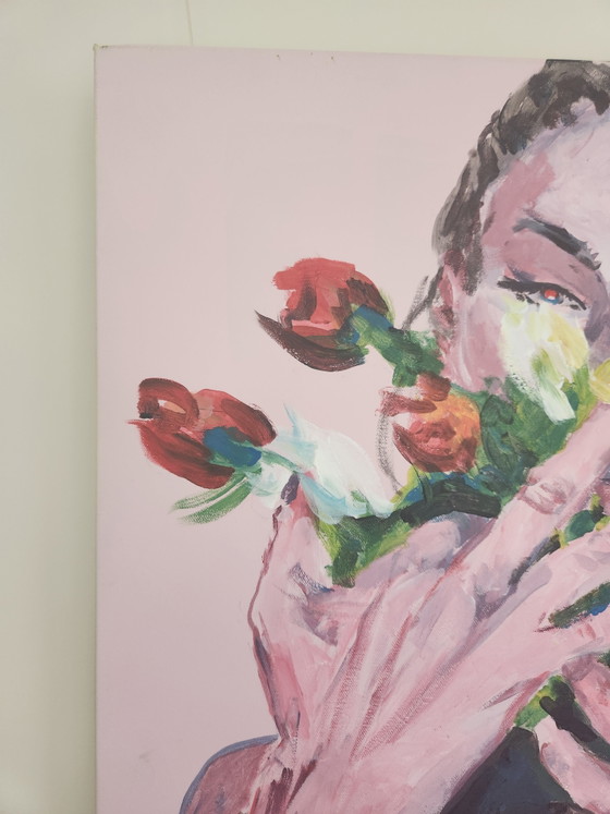 Image 1 of Original Painting 'Klone Alone' (2023) – Beautiful Figurative Work (80x60 cm)