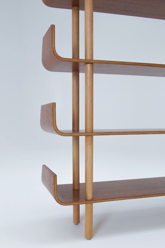Image 1 of Libreria anni '50 in compensato di teak e betulla - Wilhelm Lutjens