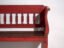 Antique red painted pine bench with turned back – Central Europe, circa 1900 – Benches, Rustic (photo 34 of 40)