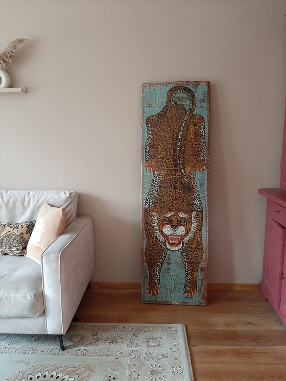 Image 1 of Indiaas Wandpaneel Tijger