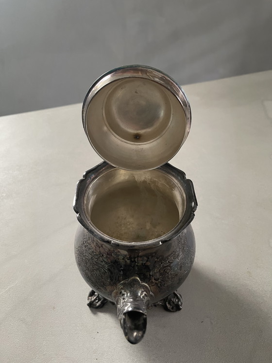 Image 1 of Verzilverde koffie-thee set  3 delig. 