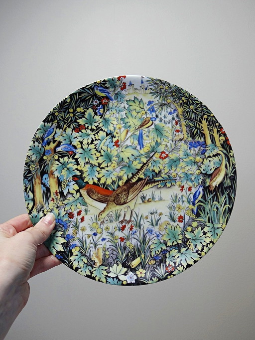 Assiette Edition Limitée Haviland & Parlon 1976 Limoges "Enchanted Forest"