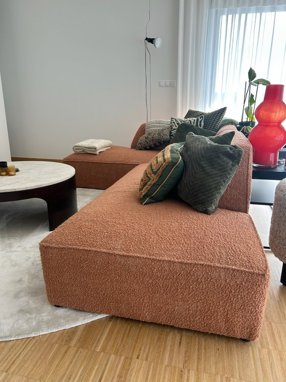 Dôme Deco CALI Divano L – Terracotta – 275 × 180 cm – Divani 3 posti, Tessile (photo 10 of 11)