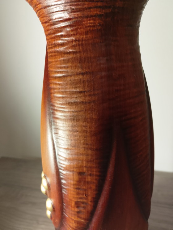 Image 1 of CARSTENS TONNIESHOF 7079 vase, Xenia luxury series, designed by Gerda Heuckeroth, with the interlocking 2 Cs logo, Germany