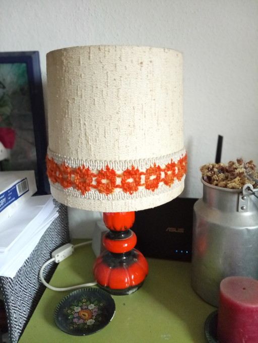 Lampada da terra Kaiser in ceramica vintage – tafellampen, Textile (photo 2 of 7)
