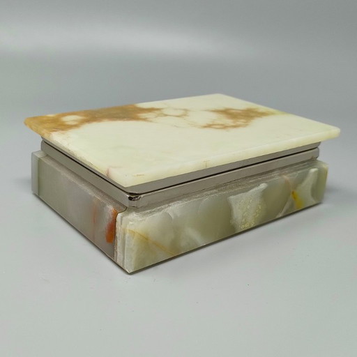 Caja asombrosa de ónix de los años 60. Hecha en Italia. – decoratieve objecten, Stone (photo 2 of 8)