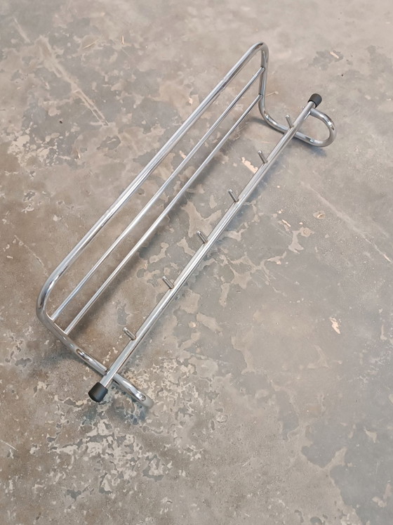 Vintage Bauhaus wall coat rack, Metal, Black (photo 10 of 15)