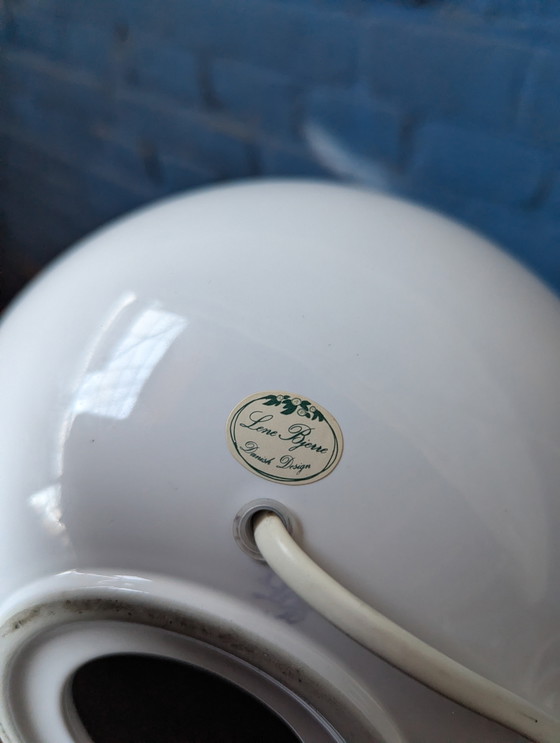 Image 1 of Deense vintage witte tafellamp 