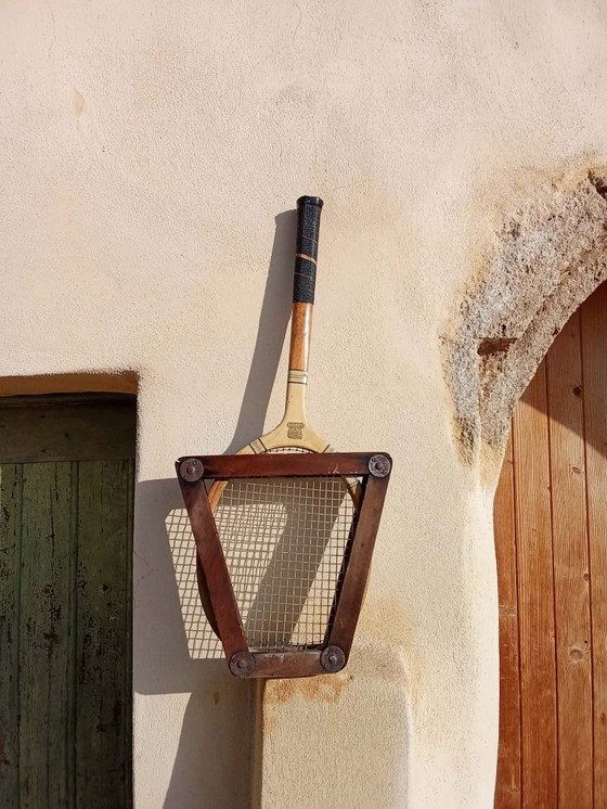 Image 1 of Vintage wooden tennis racket – Wisden / Triumph / Cadet – Made in England