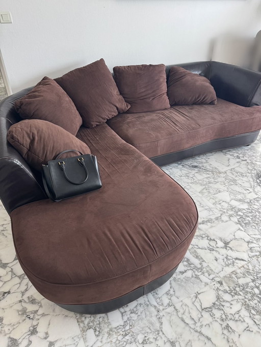 Designer Couch with leather