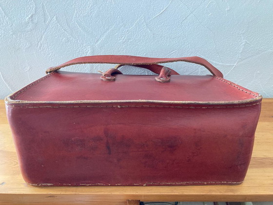 Image 1 of Handgefertigte Tasche aus echtem Naturleder